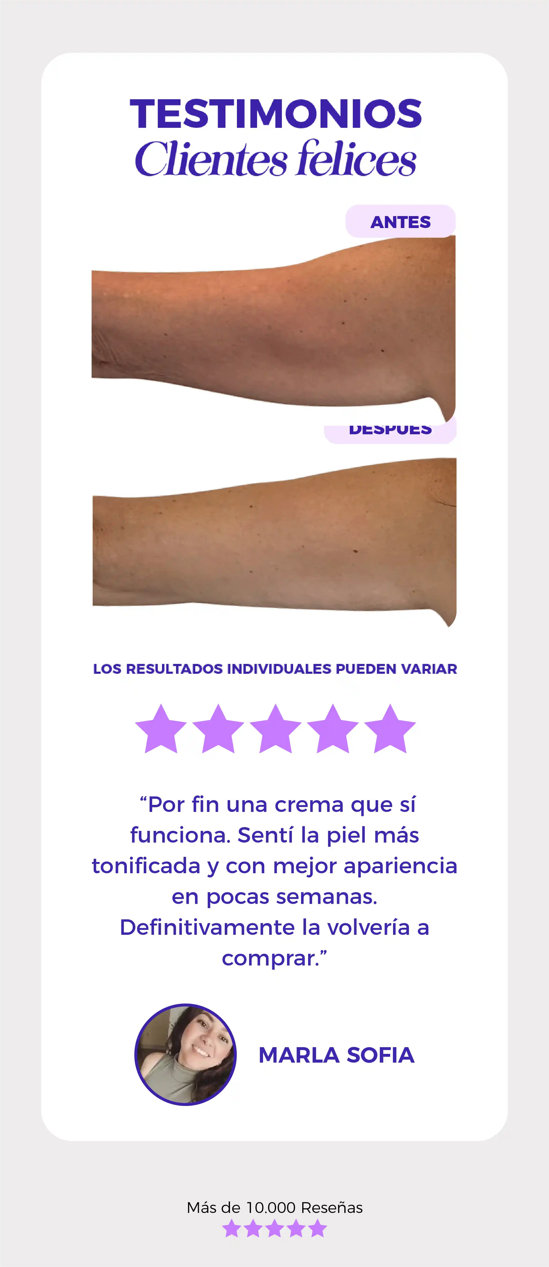 GO PURE body firming product display