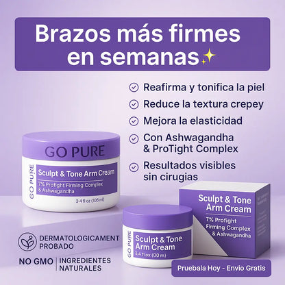 Crema reafirmante para brazos