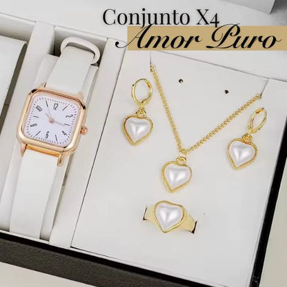 CONJUNTO X 4 AMOR PURO🤍