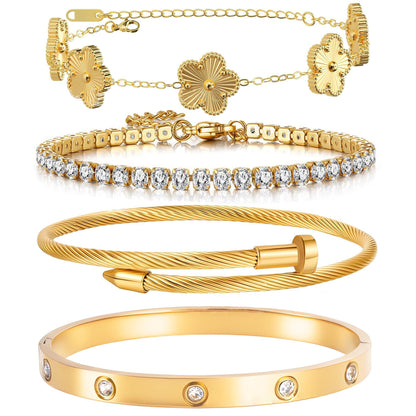 Juego de 4 Pulseras de Amor