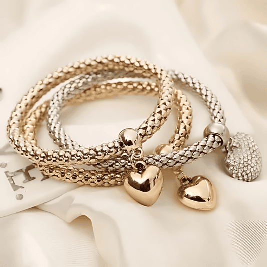 PULSERAS CORAZÓN DE CRISTAL | Brilla con estilo y calidad